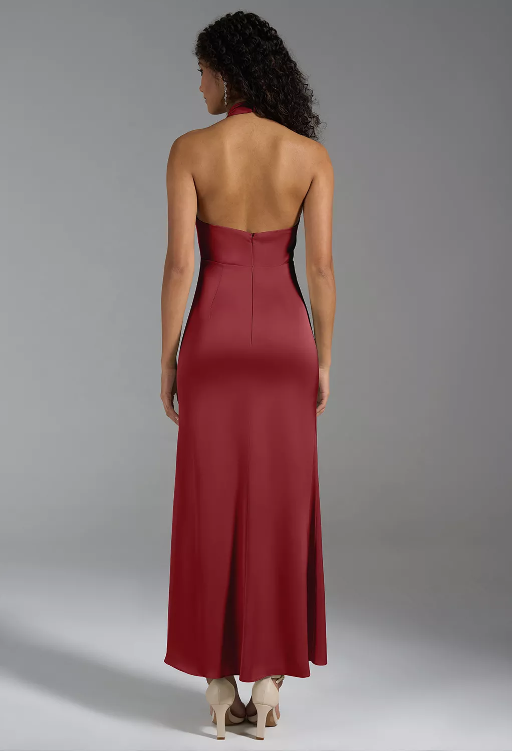 AW Huda Burgundy  Cocktail Wedding Guest Dresses
